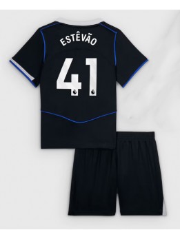 Chelsea Estevao Willian #41 Dječji Rezervni Dres kompleti 2025-26 Kratak Rukavima (+ kratke hlače)